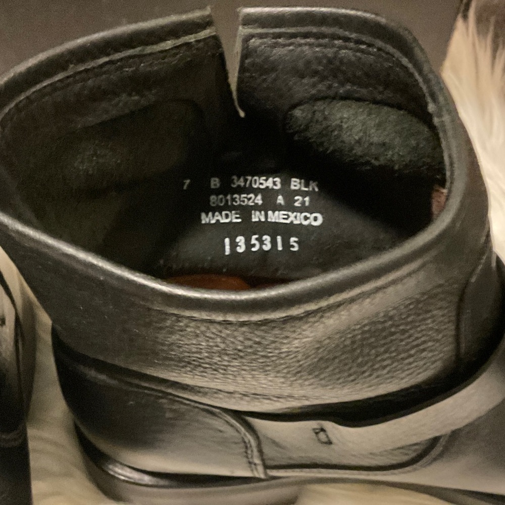 Frye Black Buckle Leather Boots - Picture 12 of 16